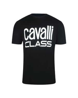 Cavalli Class Bold Brand Zwart T-shirt