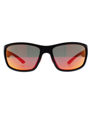 Smith Journey 003 UZ matzwart rood multilayer spiegel zonnebril