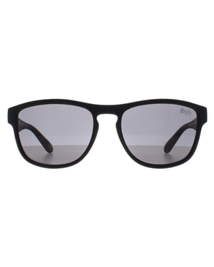 Superdry Rockstar 104B matzwarte smoke zonnebril