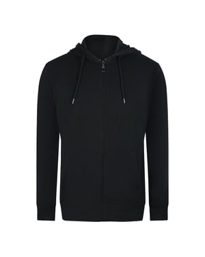 Cavalli Class Opvallend Bloemenlogo Zwarte Hoodie Met Rits