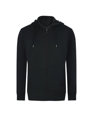 Cavalli Class Traditionele Stijl Luipaardontwerp Zwarte Hoodie Met Ritssluiting