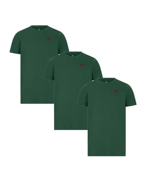 3-pack Nike Sportswear Club T-shirts voor Heren in Groen
