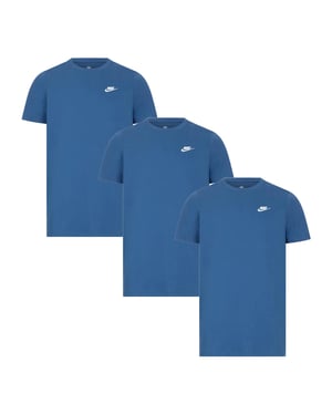 3-pack Nike Sportswear Club T-shirts voor Heren in Blauw