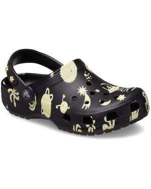 Crocs Classic Graphic Thermoplastische Zwarte Instappers