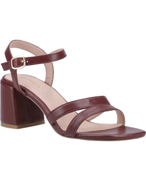 Hush Puppies Nalani Leren Dames Sandalen In Bordeaux