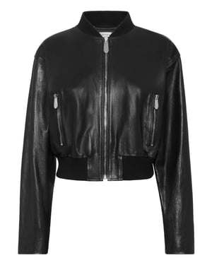 Leren Bomber Signature