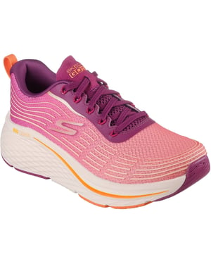 Skechers Performance Max Cushioning Elite 2.0 Alaura Textiel Dames Frambozenkleurige Sneakers