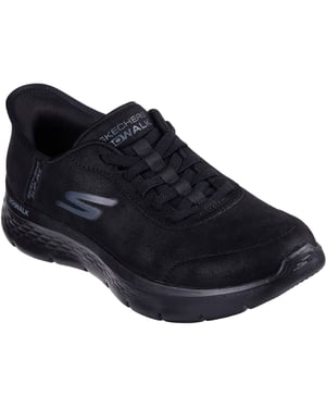 Skechers Go Walk Flex Mali Textiel Dames Zwarte Sneakers