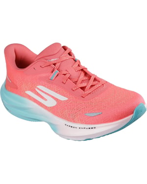 Skechers Performance GO RUN Ride 12 Textiel Dames Koraal Sneakers
