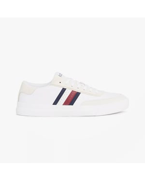 Tommy Hilfiger Cupset Rwb Leren Sneakers voor Heren Wit