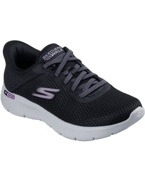 Skechers Go Walk Flex Textiel Dames Zwarte Sneakers