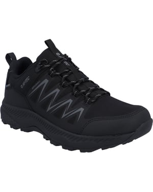 Hi-Tec Stealth Low Heren Wandelschoenen Van Polyester In Het Zwart/donkergrijs