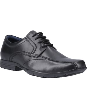 Pod Angus Leren Herenschoenen Met Zwarte Veters.