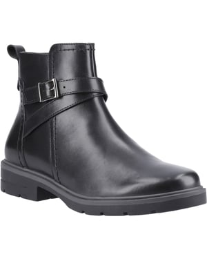 Hush Puppies Tove Leren Dames Zwarte laarzen