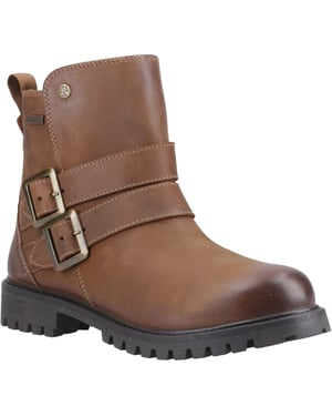 Hunter Ness Lederen Dames Donkerbruin Boots