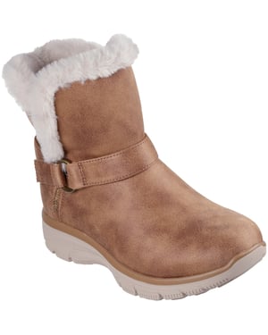 Skechers Easy Going Dreamers Move Textiel Dames Kastanje Winter Enkellaarzen