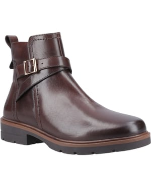 Hush Puppies Tove Leren Dames Bruine Laarzen