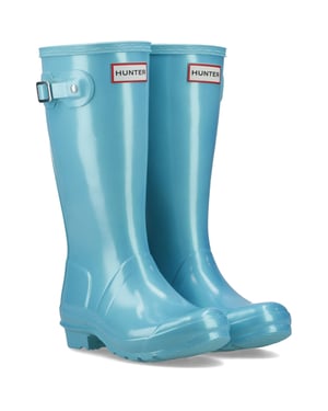 Hunter Original Nebula Rubberen Zwembad Blauwe Wellington Laarzen