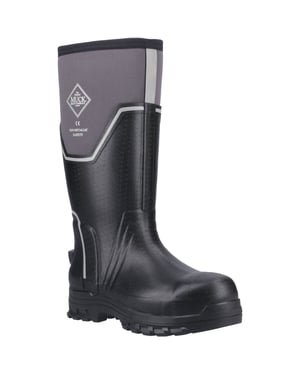 Muck Boots Grit S5 Rubberen Heren Regenlaarzen Zwart/grijs