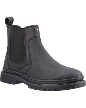 Hush Puppies Jamie Leren Heren Zwarte Laarzen