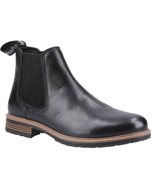 Hush Puppies Russell Heren Zwarte Leren Laarzen
