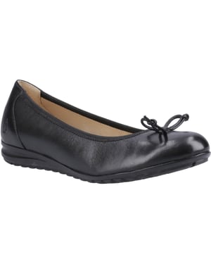 Hush Puppies Lucille Leren Zwarte Damesschoenen