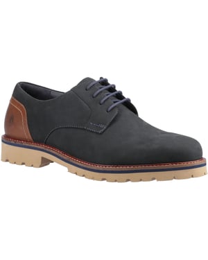 Hush Puppies Marcus Nubuck Heren Navy Veterschoenen