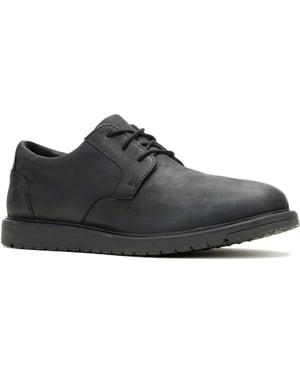 Hush Puppies JENSON MUDDY RIVER Leren Zwarte Oxford Schoenen voor Mannen