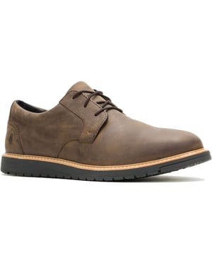 Hush Puppies JENSON MUDDY RIVER Leren Heren Brown Oxford Schoenen