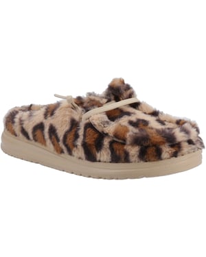 HEYDUDE Wendy Polyester Dames Tan/multi Muiltjes