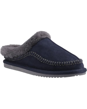 Hush Puppies Anika Suède Dames Navy Slippers
