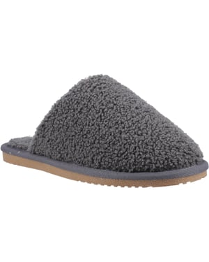 Hush Puppies Joanna Textiel Dames Charcoal Slippers