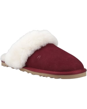 Hush Puppies Samantha Suede Dames Bordeaux Slippers