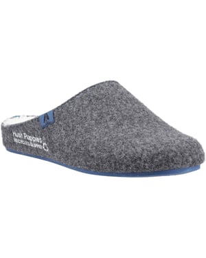 Hush Puppies The Good Slipper 90% Gerecycled Rpet-polyester Heren Pantoffels In Antraciet