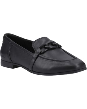 TOMS Lynette Leren Dames Zwarte Instappers