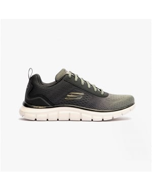 Skechers 232399/olbk Track-ripkent Heren Veterschoenen Olijf/zwart/donker Natuurlijk