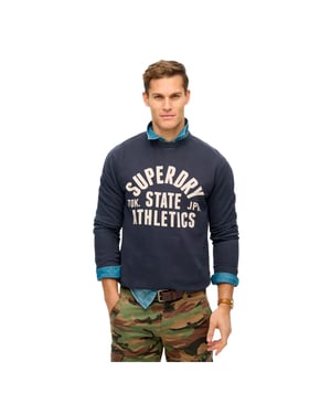 Superdry heren sweatshirt met essentiële sportkleding