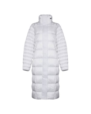 Nike Witte Lange Jas