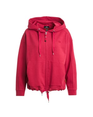 Parajumpers May Cerise Red Oversized Hoodie Met Ritssluiting