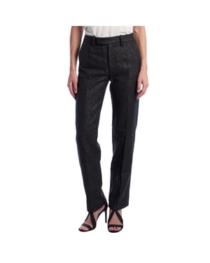Lurex rechte broek WKCE0104F voor dames