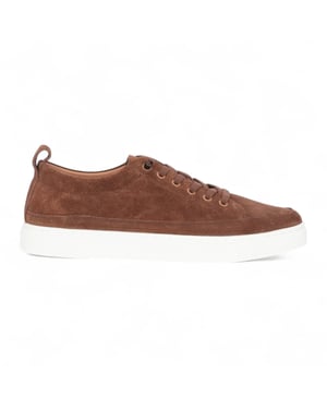 Justin Reess Heren Sneakers van bruin suède leer - Josh