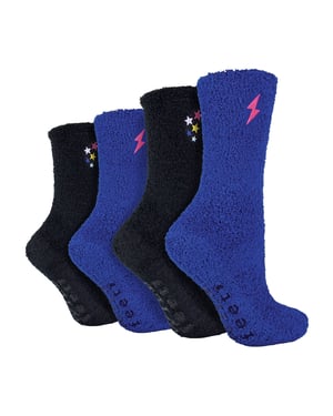 4 Pack Dames Fleece Thermische Slippers Lounge Bed Sokken voor Ultiem Comfort