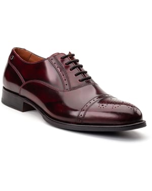 Base London Franklin Leren Heren Bordo Oxford Schoenen