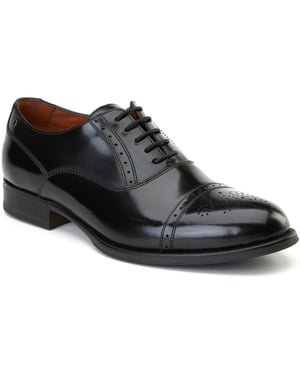 Base London Franklin Leren Zwarte Oxford Schoenen Voor Heren