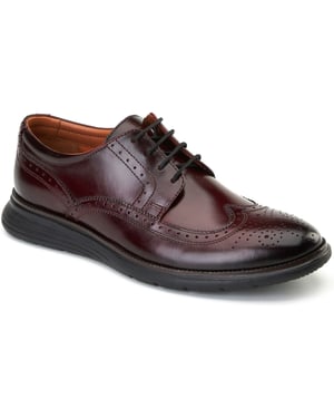 Base London Flight 25 Heren Brogues Schoenen Van Leer In Bordeauxkleur