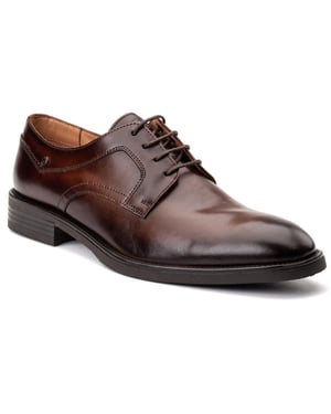 Base London Mouw Leer Heren Bruine Veterschoenen