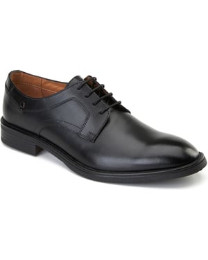 Base London Mouw Leren Heren Zwarte Veterschoenen