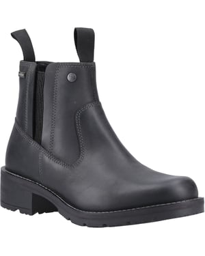 Hunter Skye Dealerboot Leer Dames Zwarte Botten