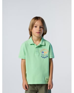 North Sails Polo overhemd Met palmboom print