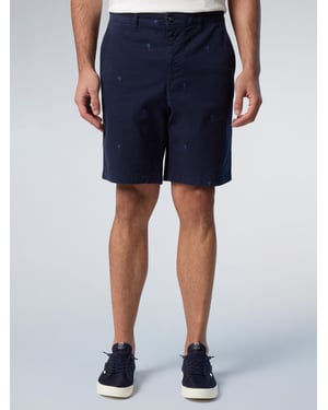 North Sails Chino korte broek Vrijheid geborduurd